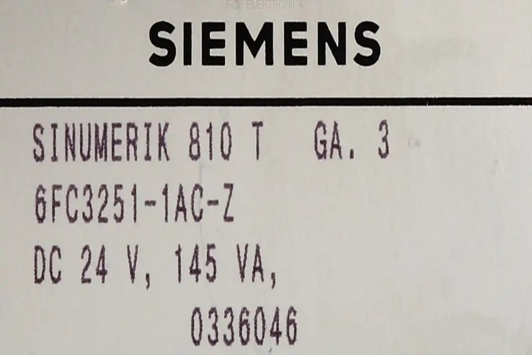 6FC3251-1AC-Z SIEMENS