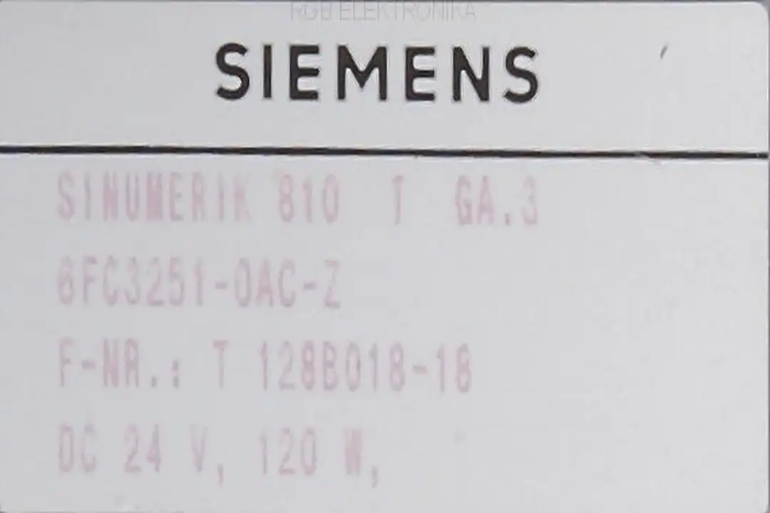 serwis 6fc3251-0ac-z SIEMENS