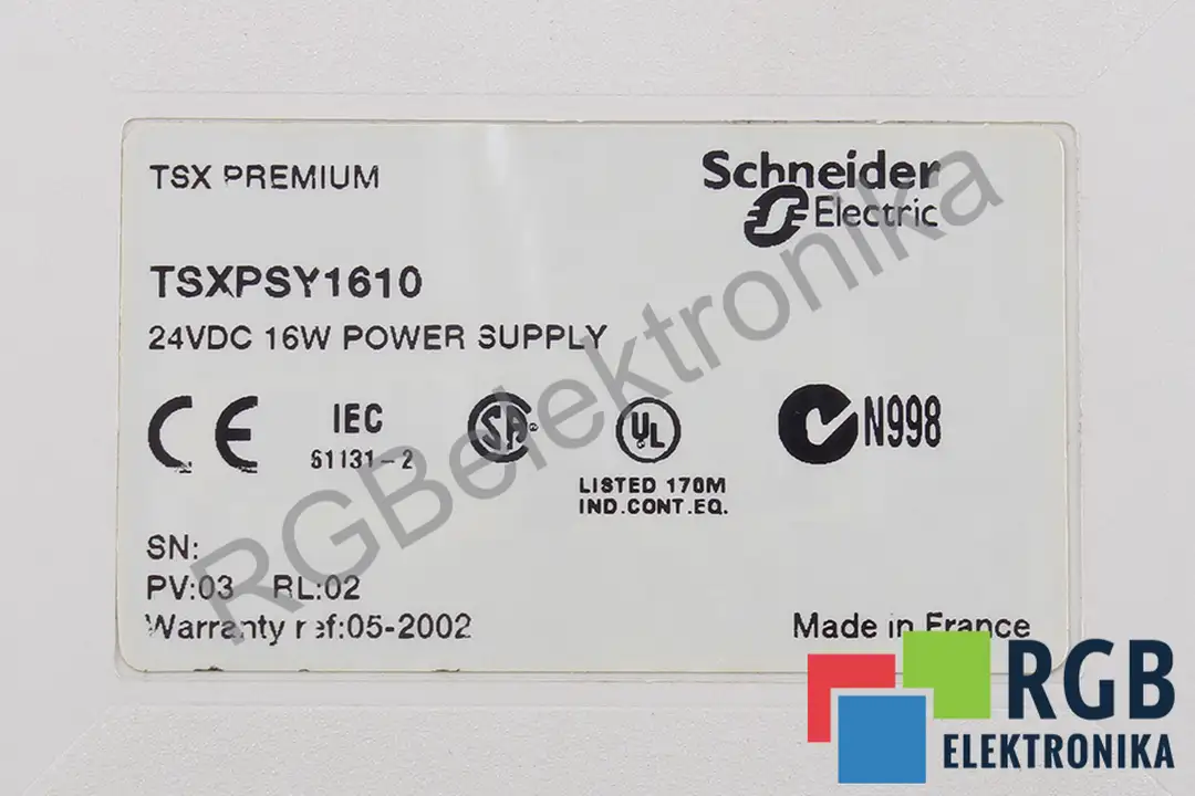 TSXPSY1610 SCHNEIDER ELECTRIC