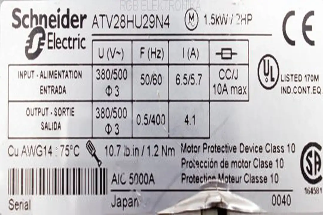 atv28hu29n4-altivar-28 SCHNEIDER ELECTRIC naprawa
