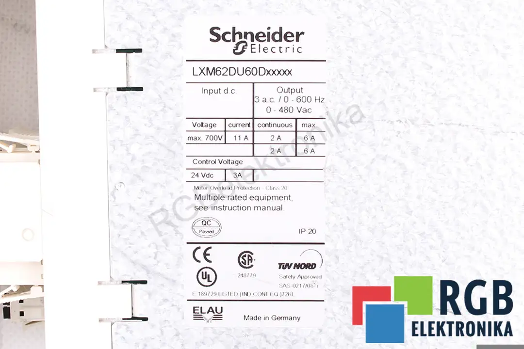LXM62DU60D SCHNEIDER ELECTRIC