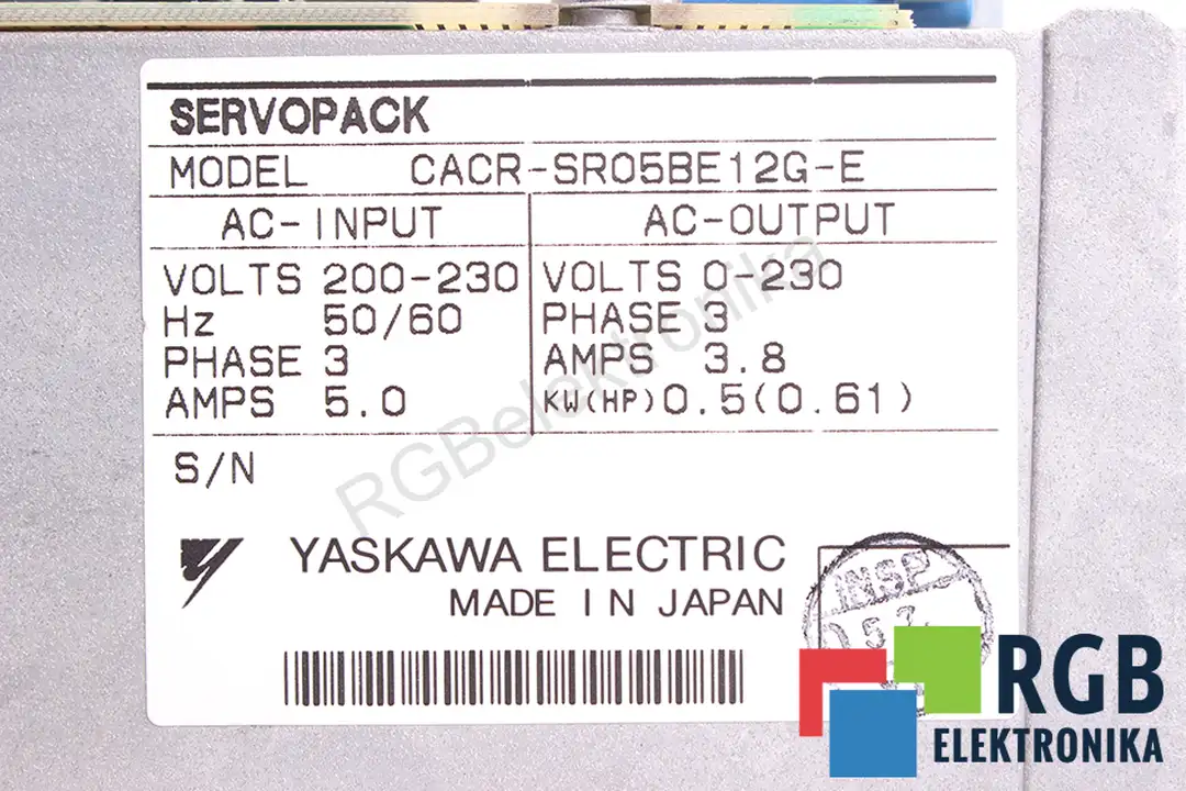 CACR-SR05BE12G-E YASKAWA