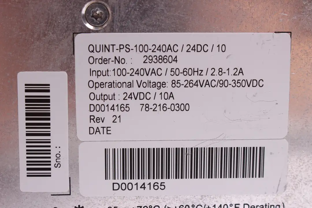 QUINT-PS-100-240AC/24DC/10 PHOENIX CONTACT