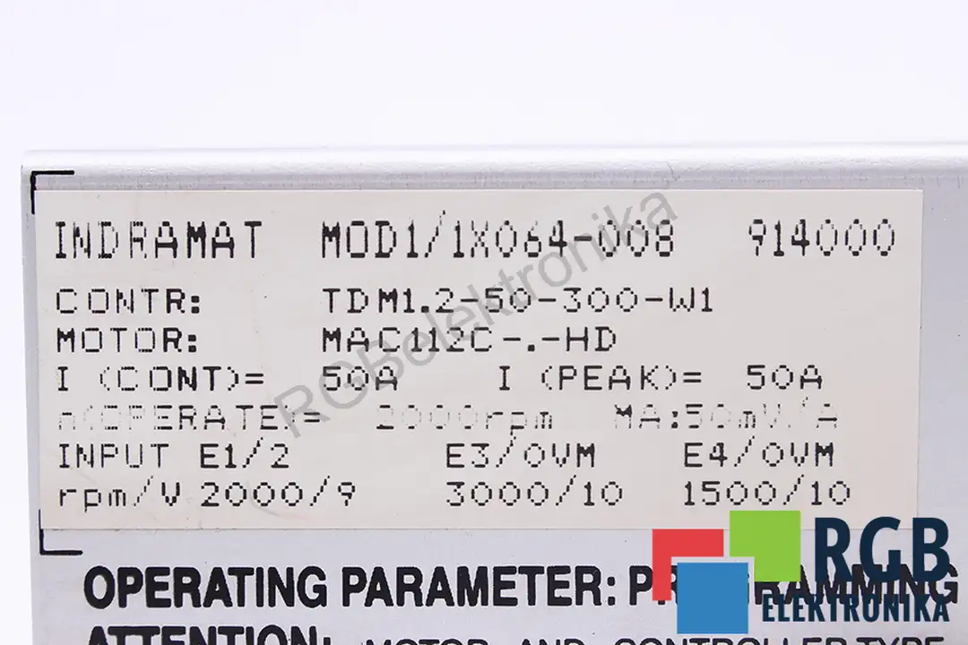 MOD1/1X064-008 INDRAMAT