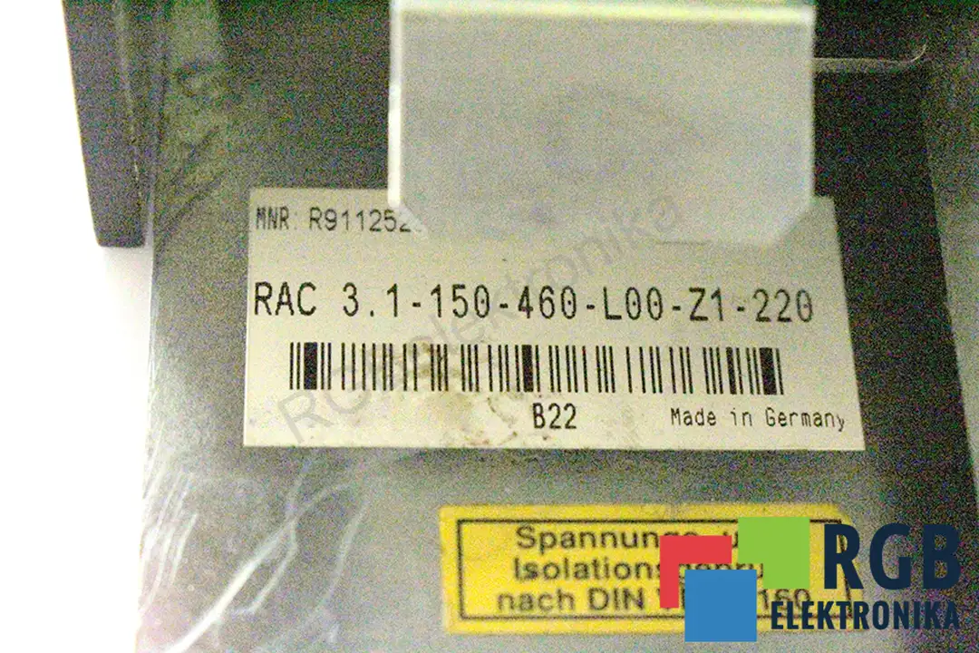 RAC3.1-150-460-L00-Z1-220 INDRAMAT