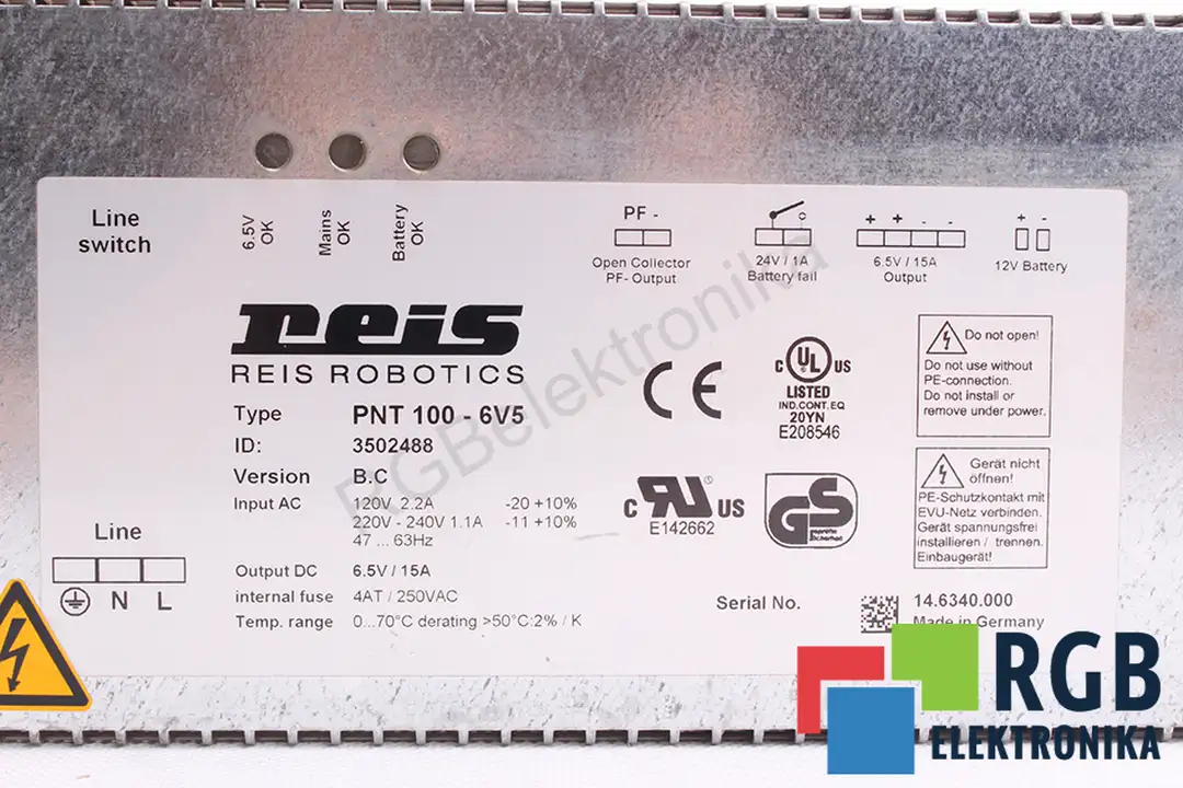 PNT100-6V5 REIS ROBOTICS