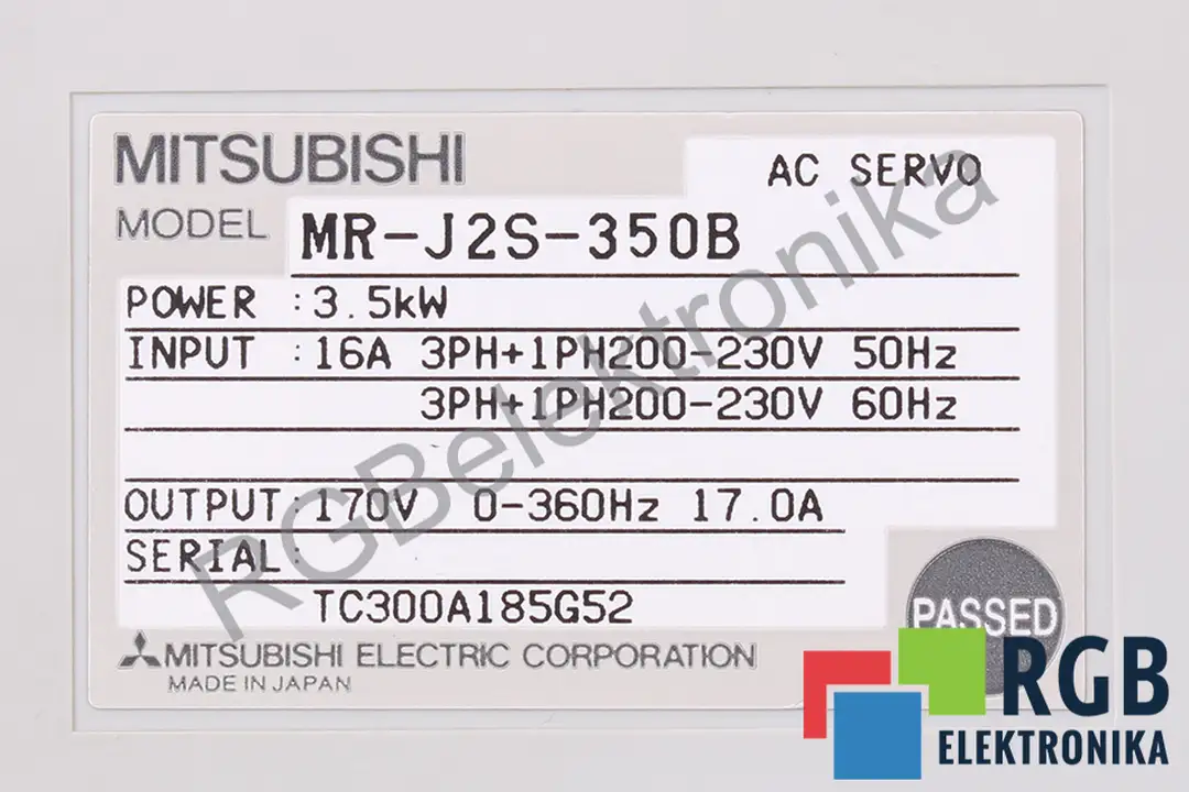 MR-J2S-350B MITSUBISHI ELECTRIC