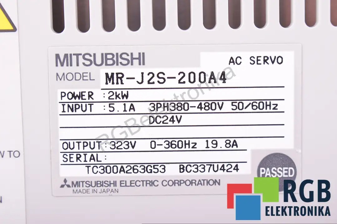 MR-J2S-200A4 MITSUBISHI ELECTRIC