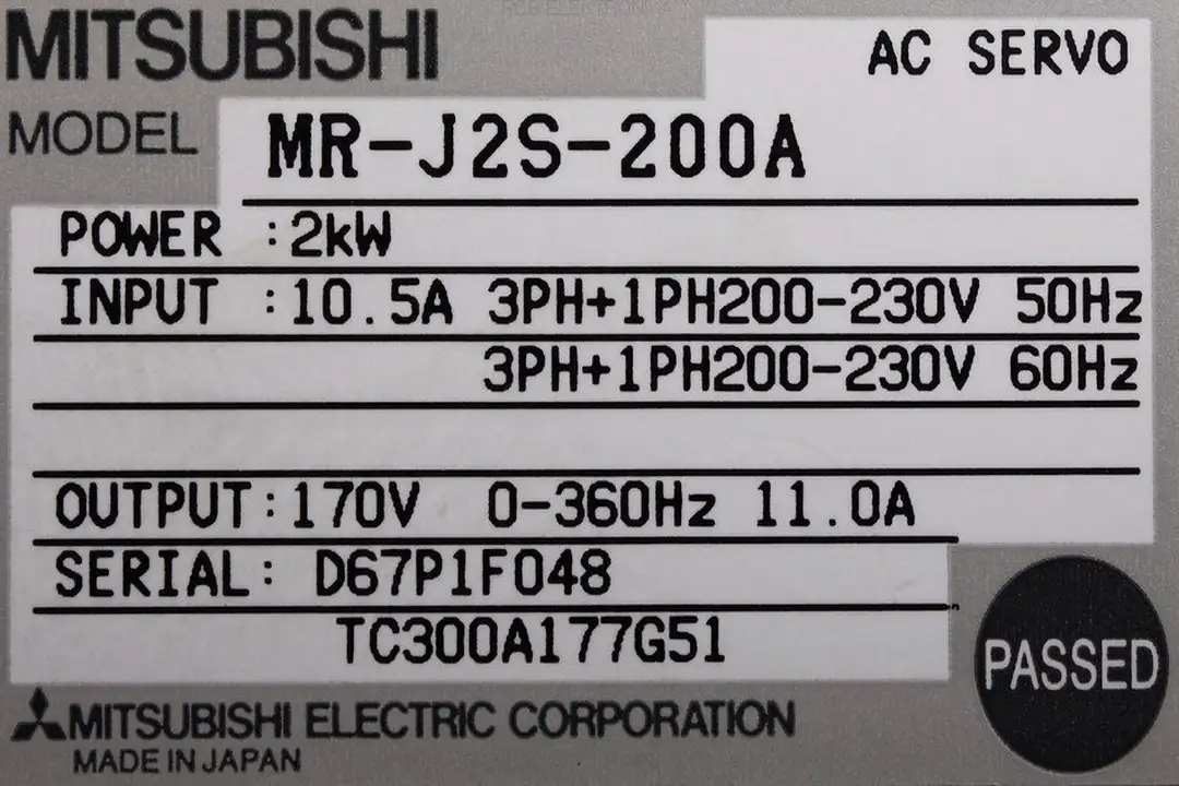 mr-j2s-200a MITSUBISHI ELECTRIC naprawa