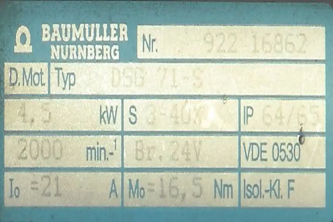 dsg-71-s BAUMULLER naprawa