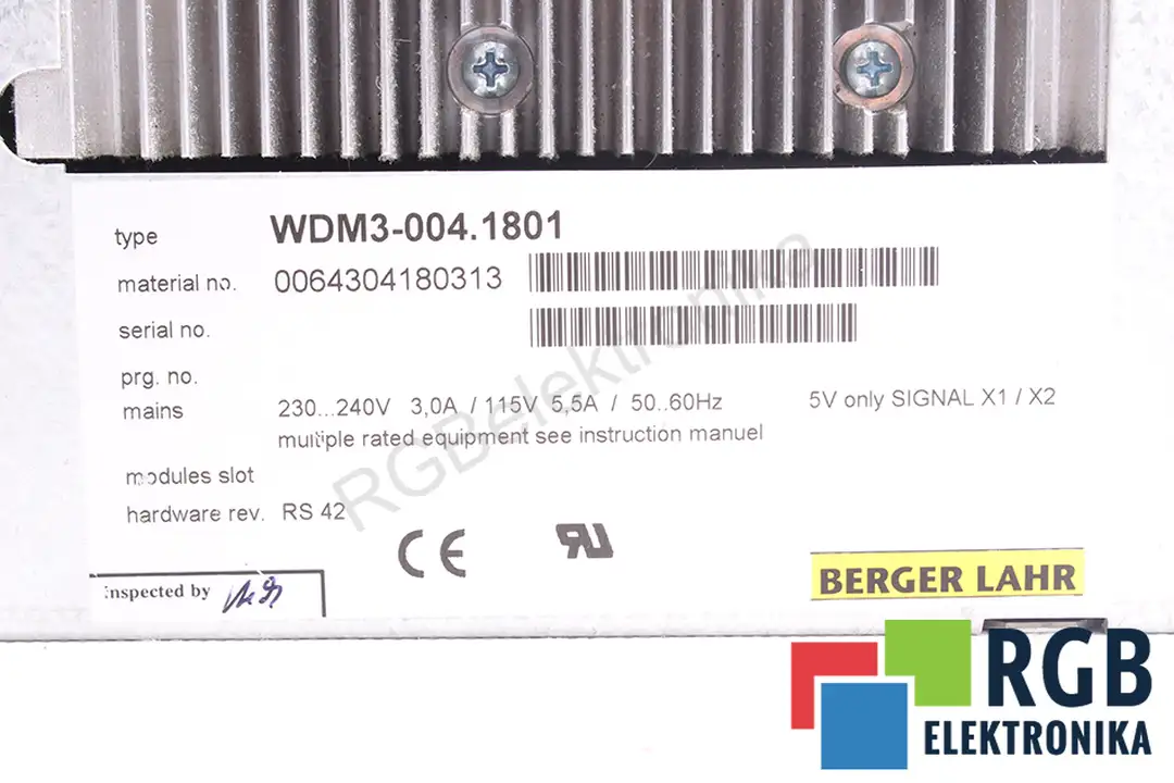 WDM3-004.1801 BERGER LAHR