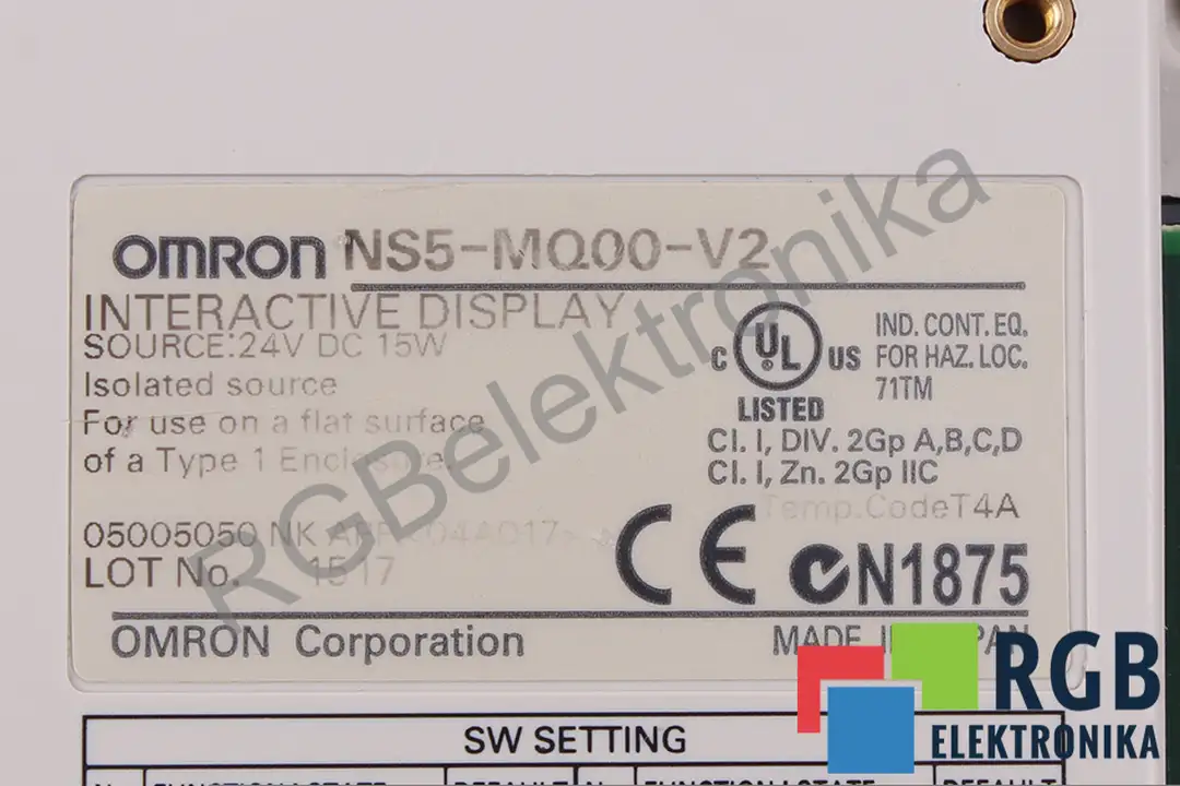 NS5-MQ00-V2 OMRON