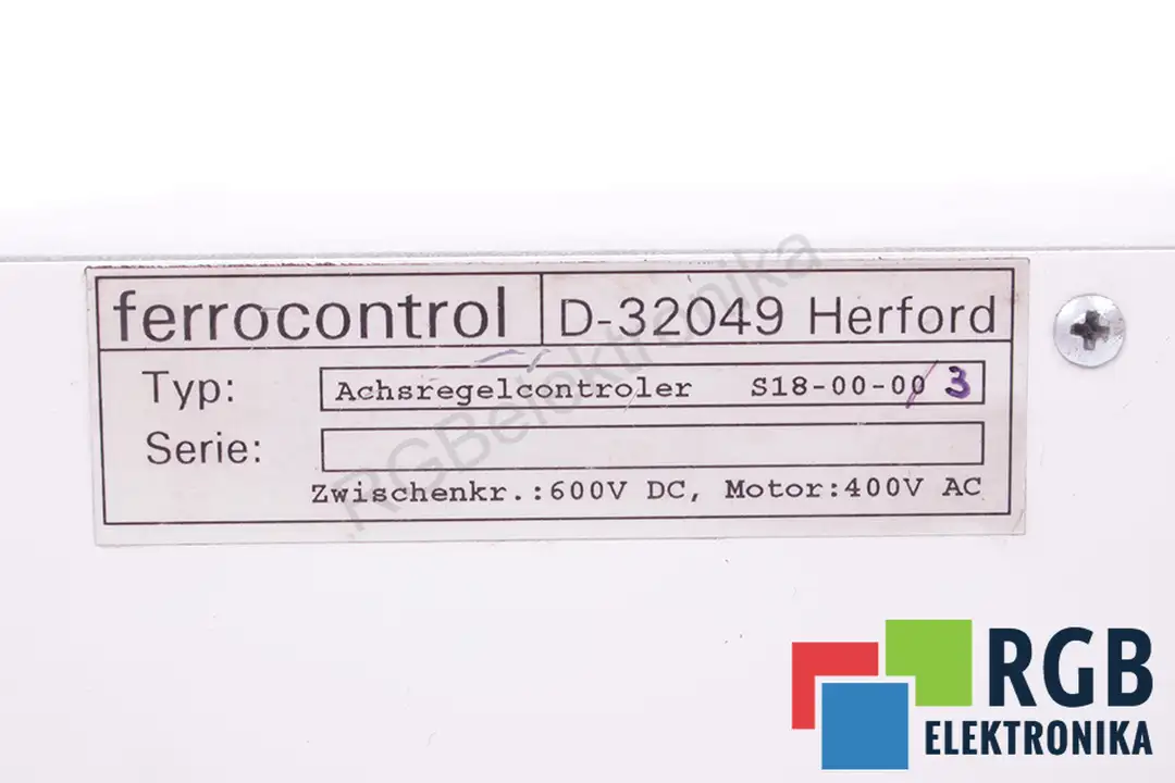 S18-00-03 FERROCONTROL