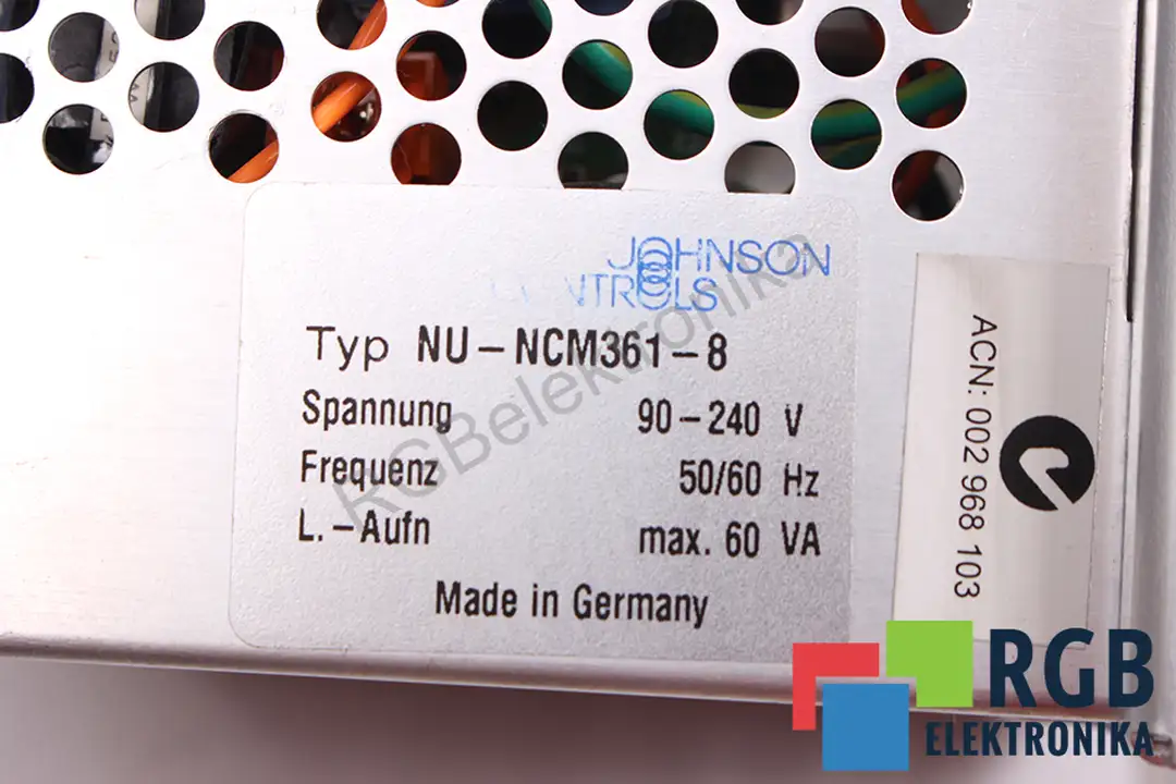 NU-NCM-361-8 JOHNSON CONTROLS