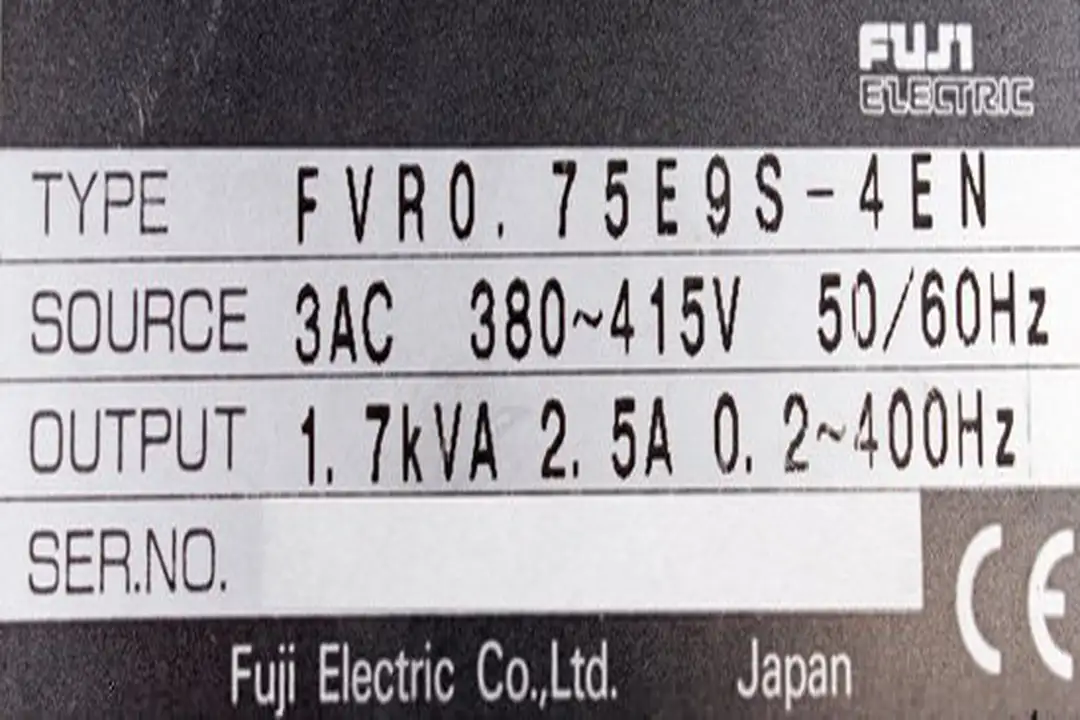 FVR0.75E9S-4EN FVR-E9S FUJI ELECTRIC
