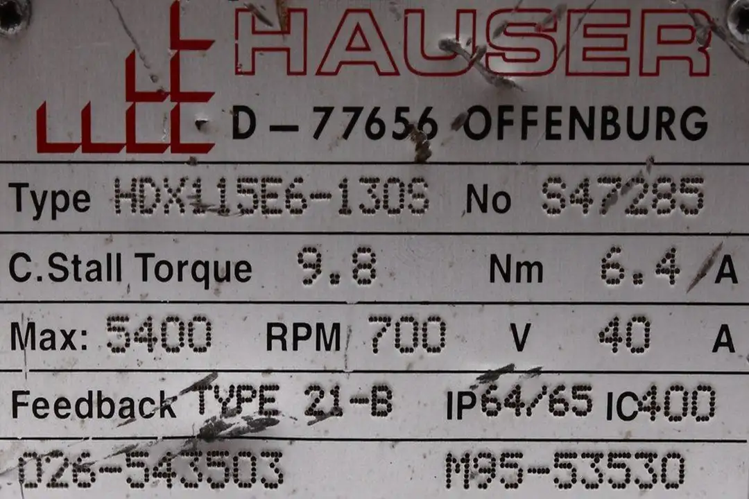 HDX115E6-130S HAUSER