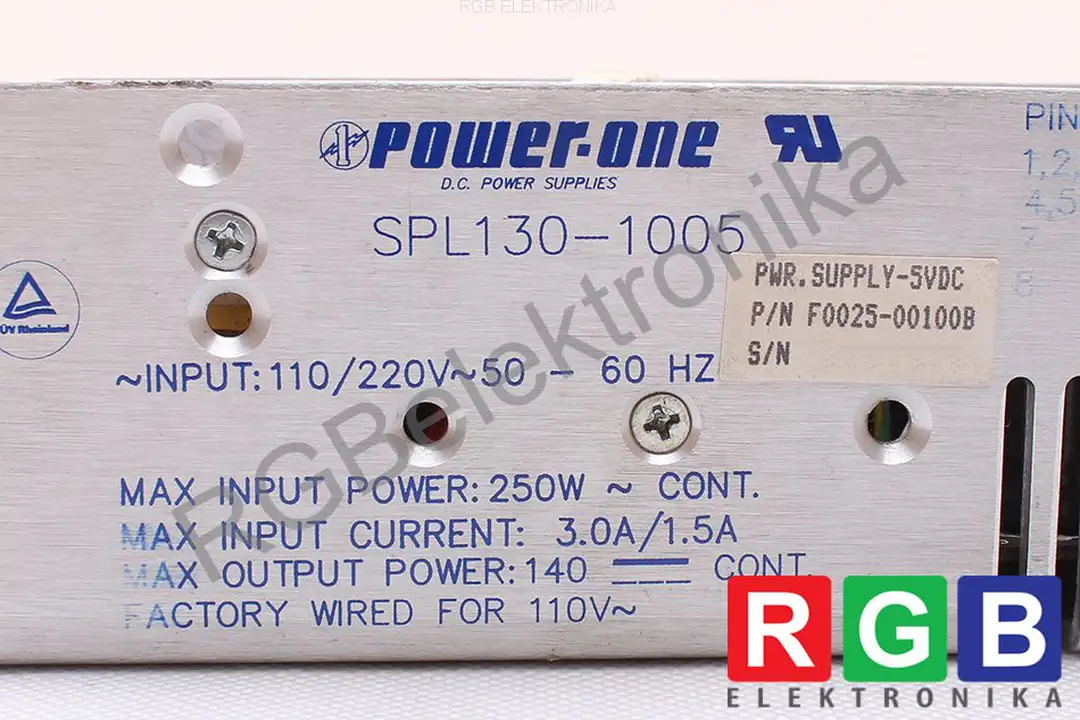 spl130-1005-f0025-00100b-d.c POWER-ONE naprawa