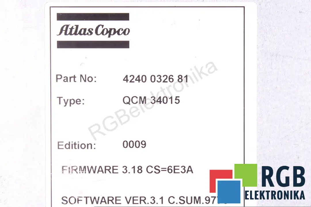 qcm34015 ATLAS COPCO naprawa