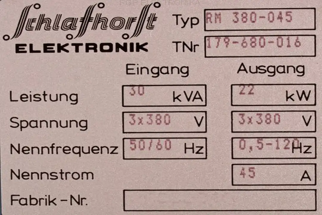 rm-380-045 SCHLAFHORST ELEKTRONIK naprawa