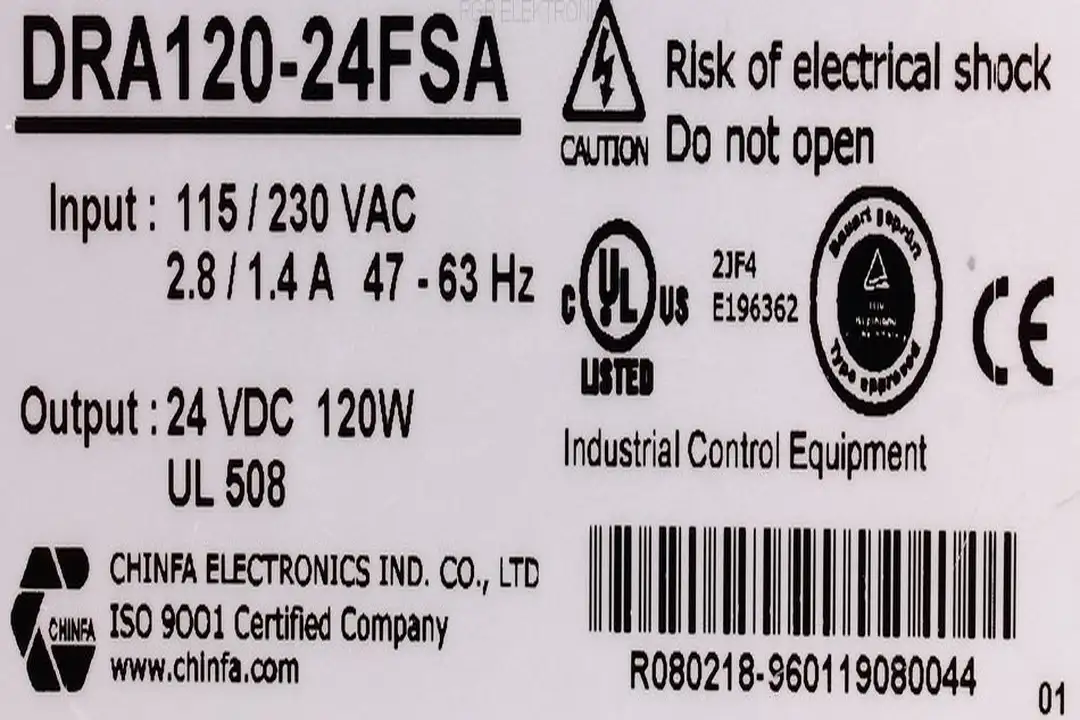 dra120-24fsa CHINFA ELECTRONICS naprawa