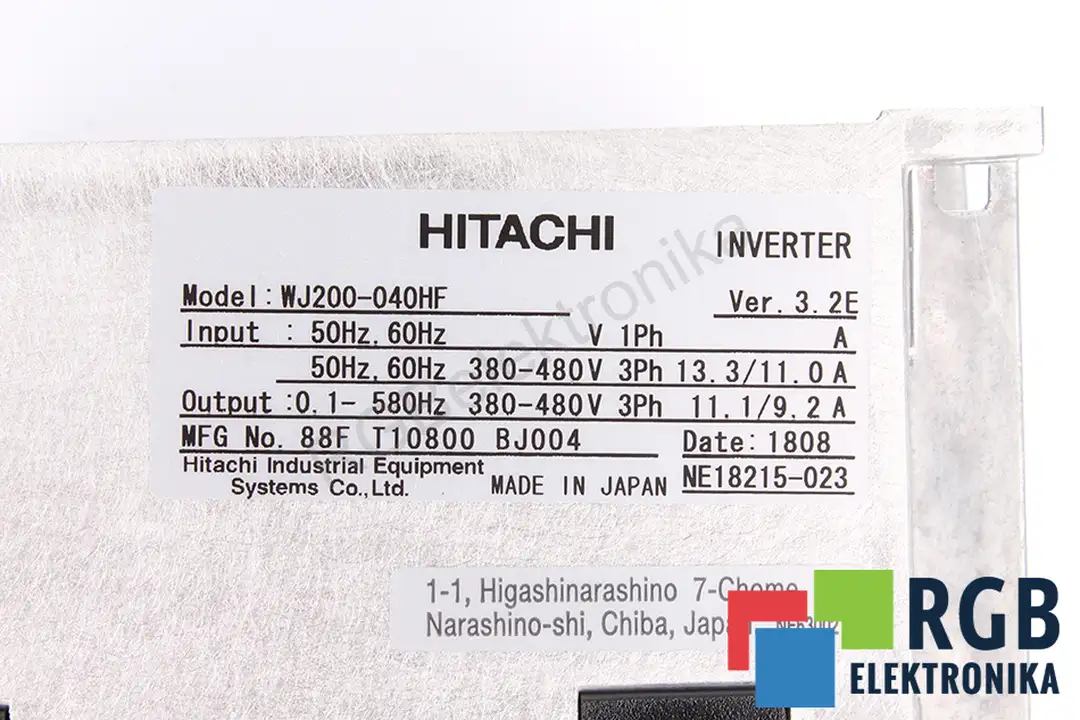serwis wj200-040hf HITACHI