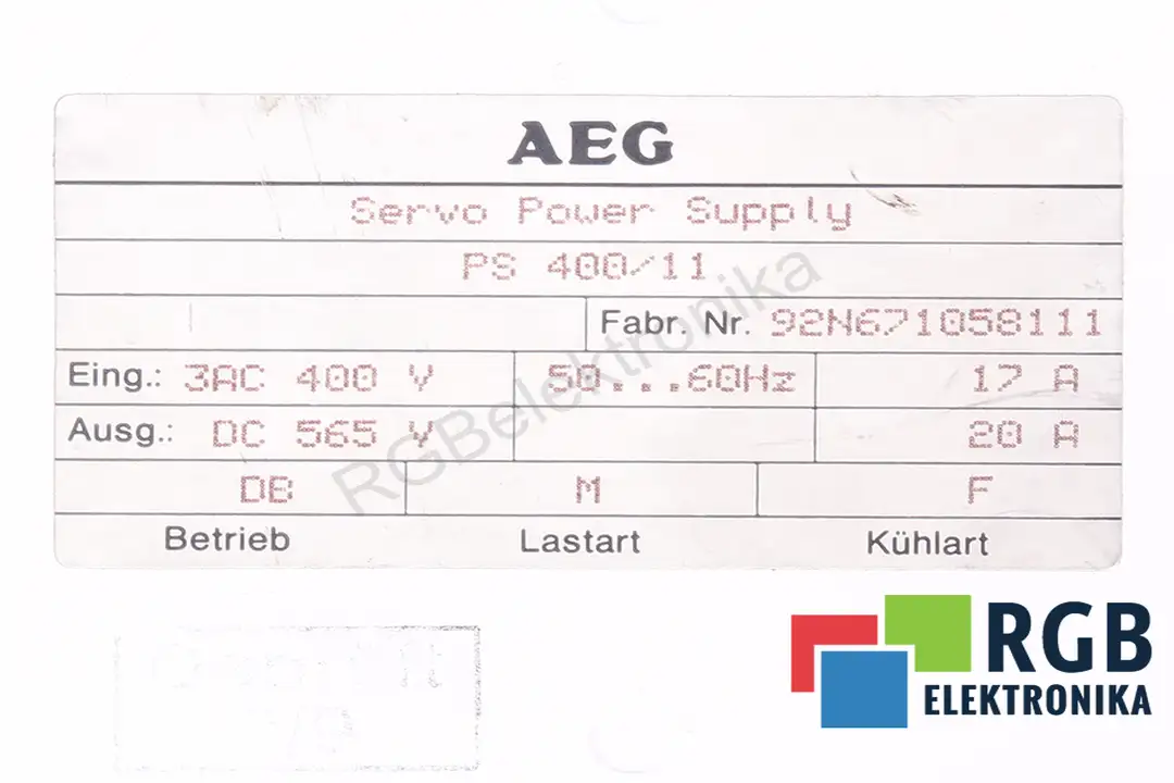 serwis ps400-11 AEG