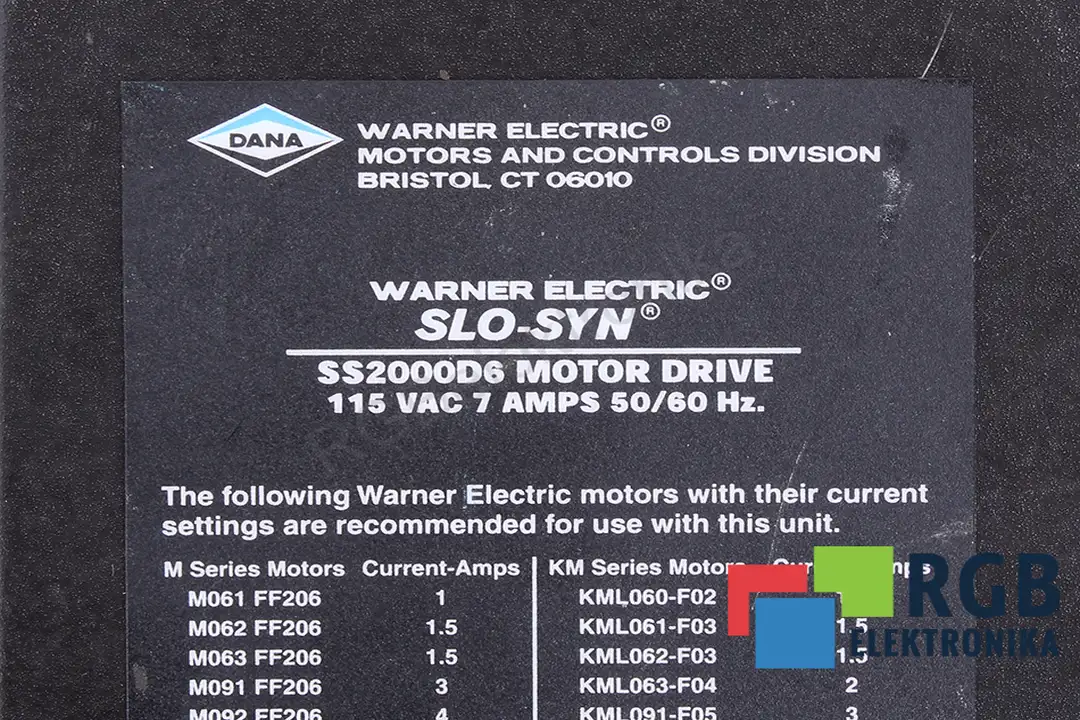 SS2000D6 WARNER ELECTRIC