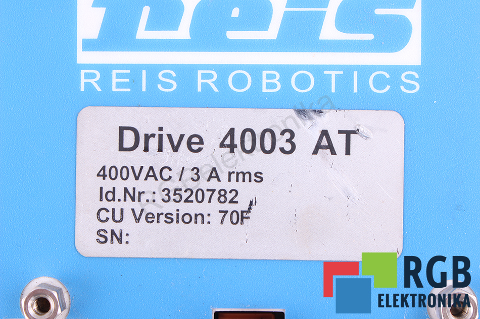 drive4003at REIS ROBOTICS naprawa