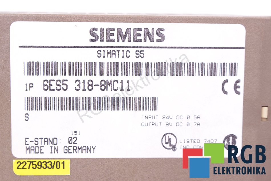 6ES5318-8MC11 SIEMENS