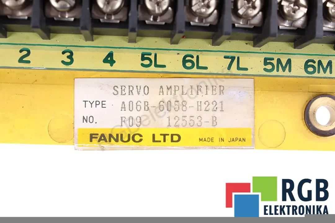 serwis a06b-6058-h221 FANUC